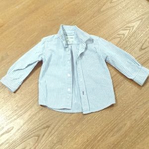 Blue/White Stripe Button-Down BOYS Dress Shirt 👔
